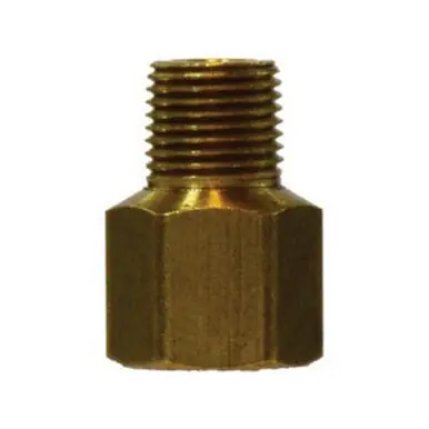 Midland Industries 16120 - Adapter, 1/4" Threaded Sleeve x 1/4" MIP, Brass