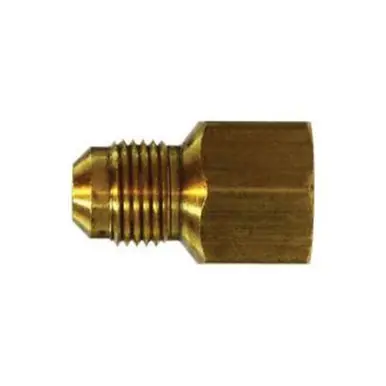 Midland Industries 10225 - Adapter, 5/16" SAE 45° Flared x 1/2" FPT, Brass