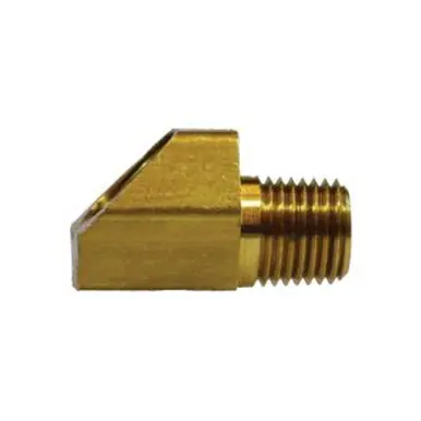 Midland Industries 12079 - 45° Elbow, 5/8" Female Inverted Flared x 1/2" NPT(M)F, Brass