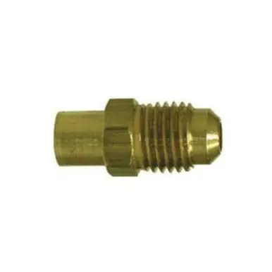 Midland Industries 10612 - Adapter, 3/8" SAE 45° Flared x 3/8" Sweat, Brass