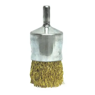 WEILER 11017 Coated Cup Crimped Wire End Brush Stainless 22000RPM 1" x 0.0104"