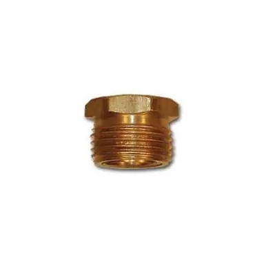Midland Industries LF80GH - Rigid Adapter, 3/4" MGH x 1/2" FPT, Brass