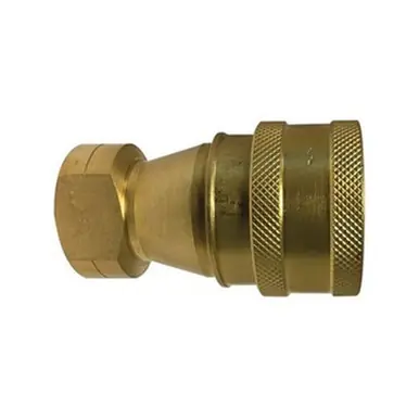 Midland Industries HNV14FB - ISO-B Interchange Coupler, 1/4" Tube OD x 1/4" NPT(F), Brass