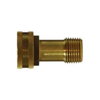 Midland Industries 30047 - Straight Swivel Adapter, 3/4" FGH x 1/4" NPT(M)F, Brass