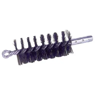 WEILER 44128 1-1/2" Single Spiral Flue Brush, .012 Steel Fill