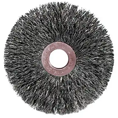 WEILER 15443 Copper Center Wire Wheel 2" D x 3/8" W .008" Steel Wire 20000RPM (10pk)