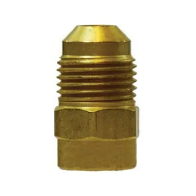 Midland Industries 10476 - Reducer, 1/4" Male Flared x 5/8" Female Flared, Brass