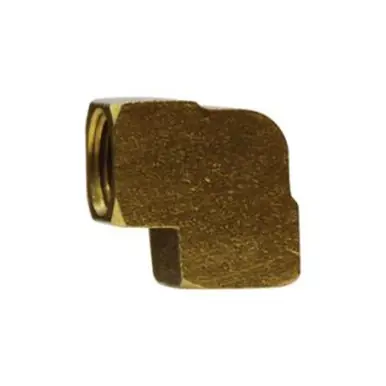 Midland Industries 28003 - 90° Elbow, 3/8" NPT(F) x 3/8" NPT(F), Brass