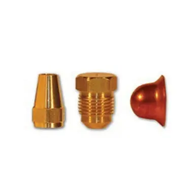 Midland Industries 253X3 - Service Tee, 1/8" FIP x 1/8" MIP x 3/16" Flared, Brass