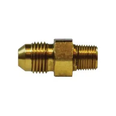 Midland Industries 28707 - Straight Adapter, 9/16" Male JIC x 1/4" MIP, 1.43", Brass