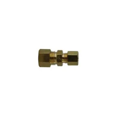 Midland Industries 700082-0403 - Reducing Union, 1/4" Compression x 3/16" Compression, Brass