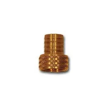 Midland Industries 29FGH-1212 - Short Shank Swivel Adapter w/ Knurled Nut, 3/4" Garden Hose Barbed x
