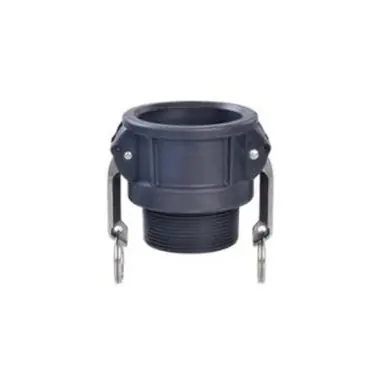 Midland Industries 35921 - Cam & Groove Coupler, 3/4" Type B x 3/4" NPT(M), Polypropylene
