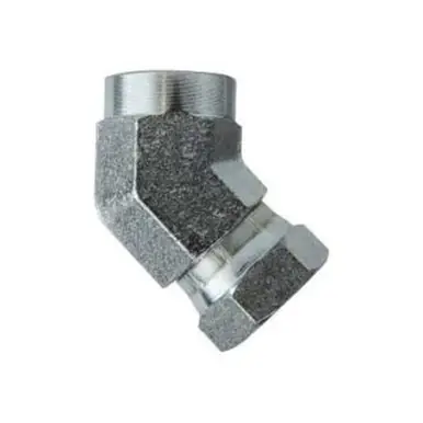Midland Industries 15042020 - 45° Swivel Adapter Elbow, 1-1/4" FPT x 1-1/4" FNPSM, Steel