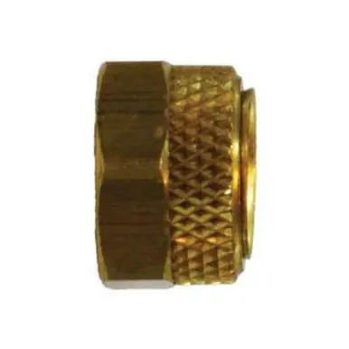 Midland Industries 20231 - Universal Hex Nut & Sleeve Assembly, 3/8" Flareless, Brass