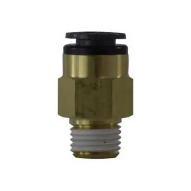 Midland Industries 680602C - Straight Connector, 3/8" Push-In x 1/8" MIP, Composite