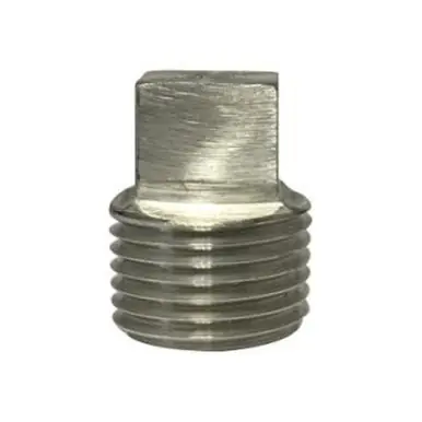 Midland Industries 63656B1 - Barstock Square Head Plug, 1-1/4" MPT, Stainless Steel, 1000/3000 lb
