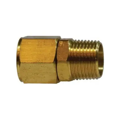 Midland Industries 28427 - Pipe Straight Swivel Adapter, 1/2" NPT(M)F x 1/2" NPT(F)F, 1.87", Brass