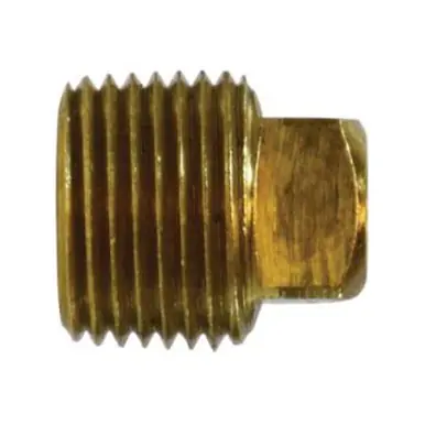 Midland Industries 28089 - Barstock Square Head Plug, 1" NPT(F), 1.24" Brass