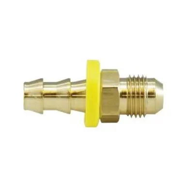 Midland Industries 32906 - Adapter, 1/4" Push-On Hose Barbed x 3/8" 37° Male JIC Flared, Brass