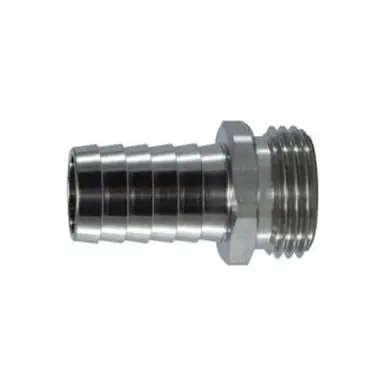 Midland Industries 30040SS - Garden Hose Swivel Adapter, 1/2" Hose Barbed x 3/4" MGH, Stainless