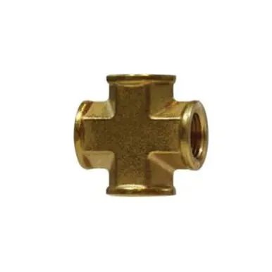Midland Industries 28050 - Pipe Cross, 1/4" NPT(F)F x 1/4" NPT(F)F x 1/4" NPT(F)F x 1/4" NPT(F)F,