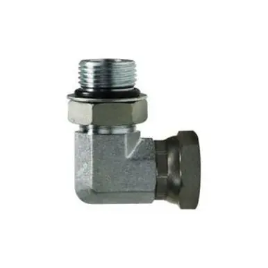 Midland Industries 6901NWO1212 - 90° Swivel Adapter Elbow, 1-1/16" Male ORB x 3/4" FNPSM, Steel