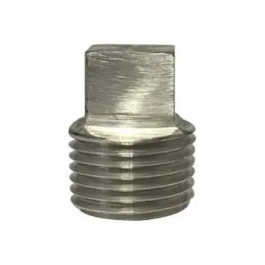 Midland Industries 62670B1 - Barstock Square Head Plug, 1/8" MPT, Stainless Steel