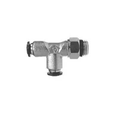 Midland Industries 20166N - Swivel Run Tee, 1/2" Tube OD x 3/8" MIP x 1/2" Tube OD, Brass,