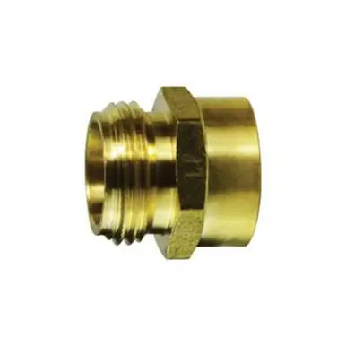 Midland Industries 707480-1204 - Rigid Adapter, 3/4" MGH x 1/4" FIP, Brass