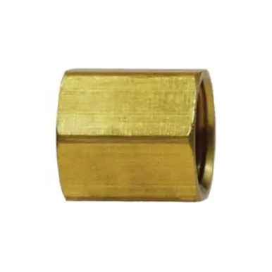 Midland Industries 12025 - Hex Internal Union, 5/16" Inverted Flared x 5/16" Inverted Flared, Brass