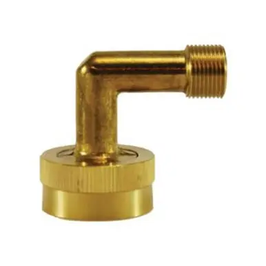 Midland Industries 30055 - 90° Dishwasher Elbow, 3/4" FGH x 3/8" Compression, Brass
