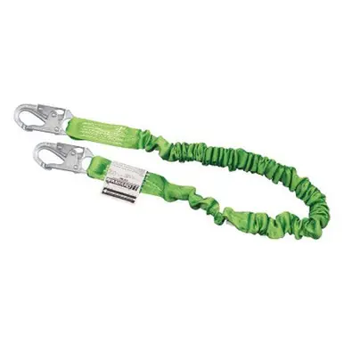 Honeywell 216M-Z7/6FTGN Manyard II Shock-Absorbing Lanyards, 310 lb Capacity, Locking Snap Hooks, 1
