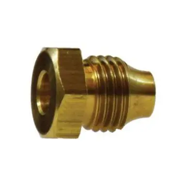 Midland Industries 16003 - Double Compression Sleeve Hex Nut, 1/4" Threaded, Brass
