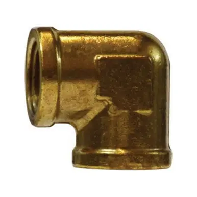 Midland Industries 28017 - 90° Elbow, 1" NPT(F)F x 1" NPT(F)F, Brass