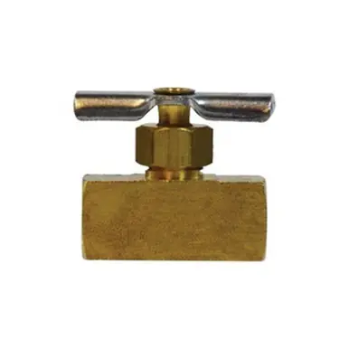 Midland Industries 31NV -Champion Brass Needle Valve, 1/8 x 1/8" Nominal, FPT x FPT, 150 psi