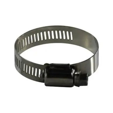 Midland Industries 620008SS -620 Series Wide Band Worm Drive Clamp, 7/16" Min. Clamp Dia., 316