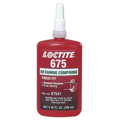 LOCTITE 135533 675 Retaining Compound Medium Strength 250ml Bottle Green 3000psi
