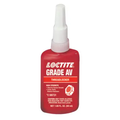 LOCTITE 195898 087 Grade AV Threadlockers, 50ml, 1 in Thread, Red