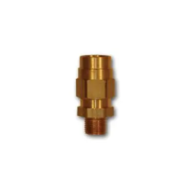 Midland Industries HE68-68 - Adapter, 3/8" Hose x 1/2" MPT, Brass