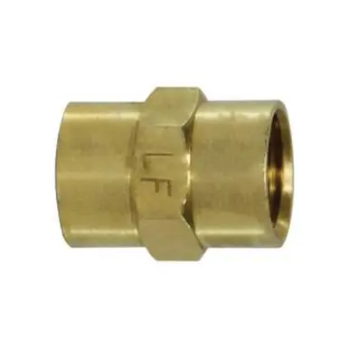 Midland Industries 706103-12 - Pipe Coupling, 3/4" FPT x 3/4" FPT, 1.19", Brass