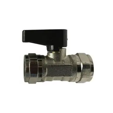 Midland Industries 46652 - Straight Mini Ball Valve, 3/8" Nominal, FIP x FIP, 250 psi Pressure,