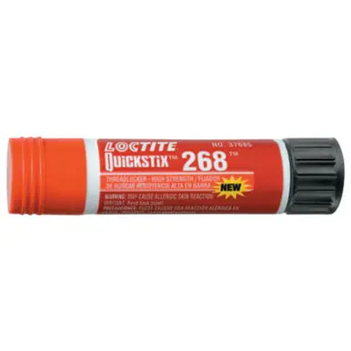 LOCTITE 826036 QuickStix 268 Threadlockers High Strength, 9g, 3/4 in Thread, Red