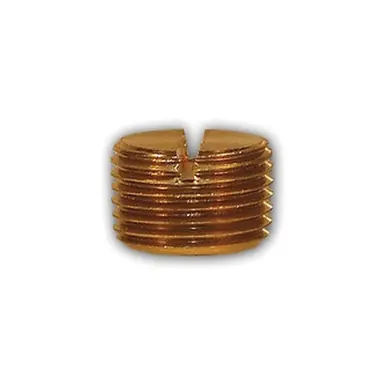 Midland Industries 117-6 - Slotted Plug, 3/8" NPTF, Brass