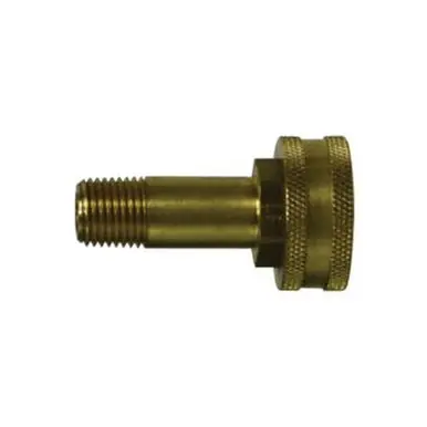 Midland Industries 30049LF - Swivel Adapter, 3/4" FGH x 1/2" NPT(M)F, Brass