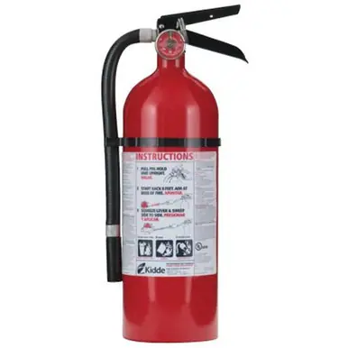 Kidde 21005779 PRO 210 Consumer Fire Extinguishers, w/ Wall Hanger, Class A, B, C, 4 lb Cap. Wt.