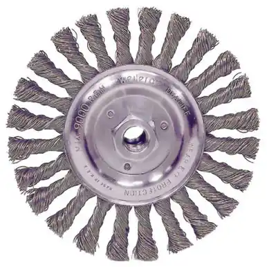 WEILER 08775 Roughneck Stringer Bead Wheel 6" Dia 5/8-1/2 Arbor .023 Steel Wire (10pk)