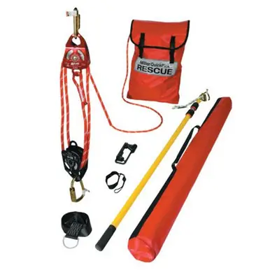 Honeywell QP-1/25FT QuickPick Rescue Kit, 25 ft. Working Distance, 125 ft Rope, 400 lb Load Capacity