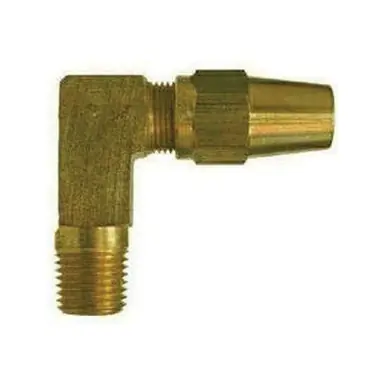 Midland Industries 38249 - Long Elbow, 3/8" Tube OD x 1/4" MIP, Brass