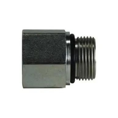 Midland Industries 704242 - Straight Adapter, 1/4" NPT(F) x 1/8" Male BSPP, Steel